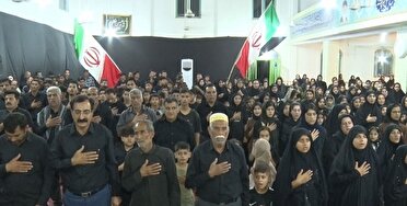 شور عزاداری حسینی در مراسم مردم روستای جهان آباد سفلی