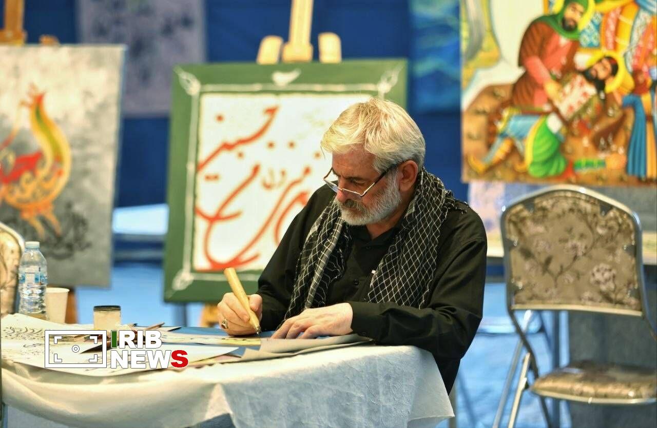 نمایش آثار هنرمندان تجسمی در هشتمین شب رویداد «خیمه هنر» نمایش آثار هنرمندان تجسمی در هشتمین شب رویداد «خیمه هنر»