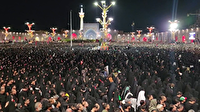 اقامه نماز بر پیکر مطهر قائد شهید امت به امامت آیت الله سیدمصطفی حسینی خامنه‌ای