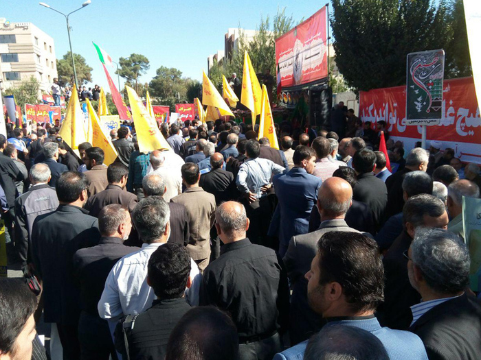 راهپیمایی مردم اصفهان در محکومیت یاوه گویی‌های ترامپ