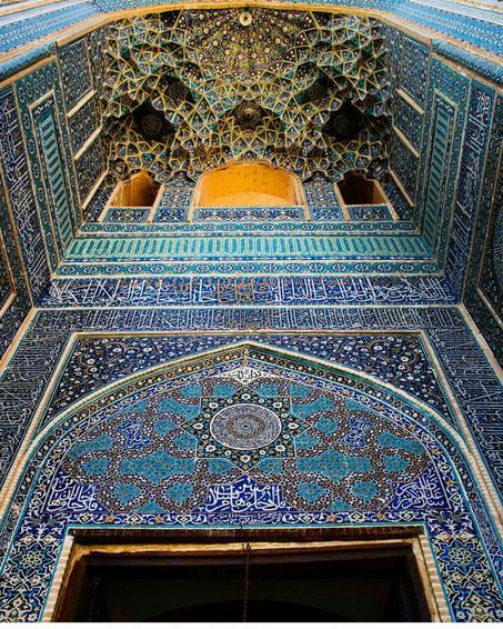 کاشی کاری بی نظیر مسجدجامع یزد